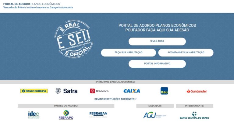 Leia mais sobre o artigo Poupador pode aderir ao Acordo dos Planos Econômicos pela internet