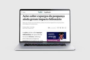 Os bilhões de reais que os poupadores têm a receber são destaque no Valor Econômico